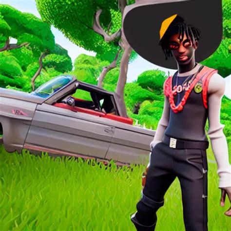 playboi carti in fortnite lobby 3 d avatar skin | Stable Diffusion