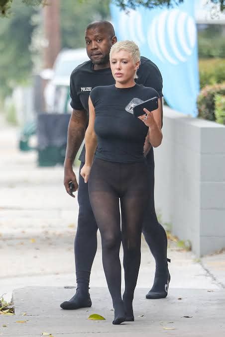 Kanye West's wife Bianca Censori wears sheer tights as she steps out ...