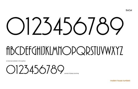 check out our Modern House Numbers SoCal font! www.modernhousenumbers.com | typography ...