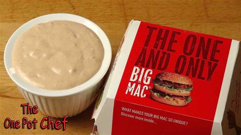 The One Pot Chef Show: Home Made McDonald’s Big Mac Sauce - RECIPE