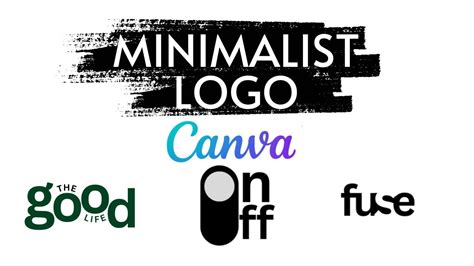 How to Create Minimalist Logo in Canva | Canva with me - YouTube