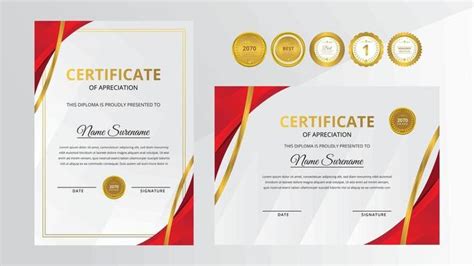 Red Certificate Vector Art, Icons, and Graphics for Free Download