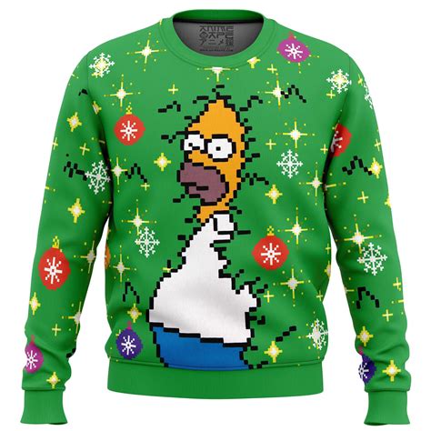 Homer Bush Meme The Simpsons Ugly Christmas Sweater - Anime Ape