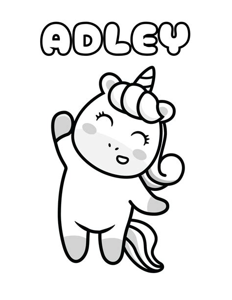 7 A For Adley Coloring Pages For Kids - ColoringPagesWK