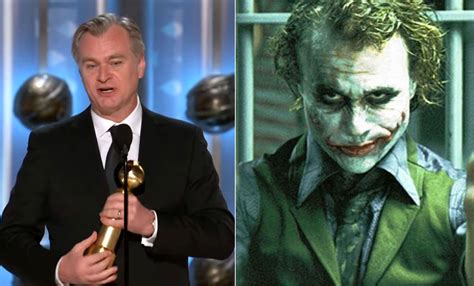 Christopher Nolan pays touching homage to Heath Ledger during Golden ...