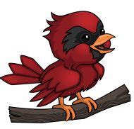 Cartoon Baby Cardinal (With images) | Cartoon birds, Red bird tattoos, Cartoon tattoos