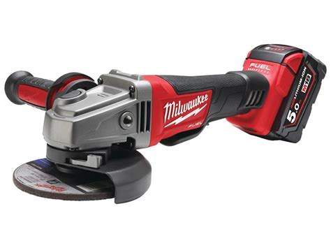 Milwaukee M18CAG115XPDB-502X 18v 2x5.0Ah Li-Ion 115mm Brushless Angle Grinder