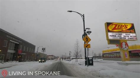 Driving In The Snow In Spokane - Winter In Spokane - YouTube