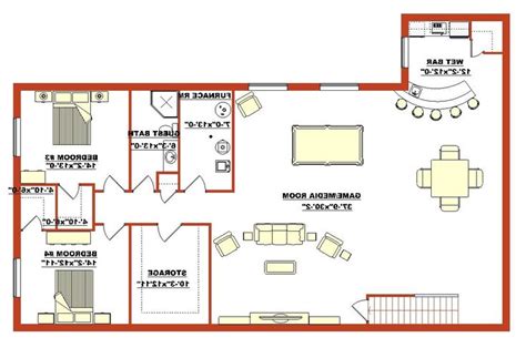 basement remodeling ideas finished basement layouts floor plans from Basement Remodeling F ...