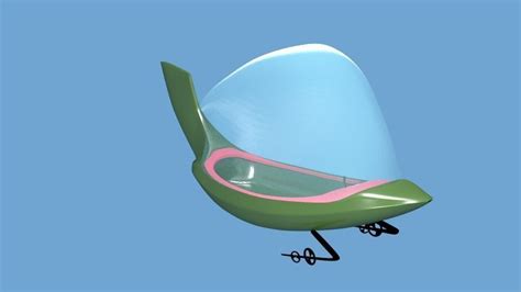 Jetsons Space Ship free 3D Model .blend - CGTrader.com