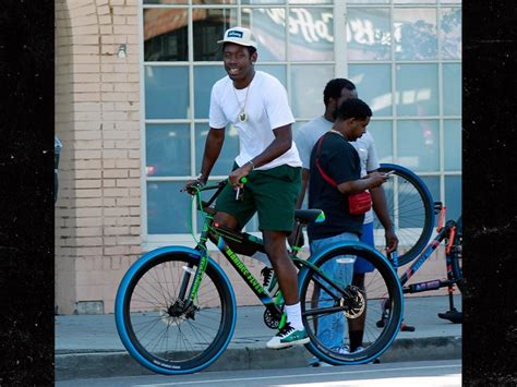 Tyler the Creator 'Surfs' on His Bike in L.A.