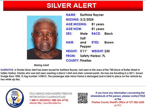 CANCELLED: Silver Alert issued for Safety Harbor man - IONTB