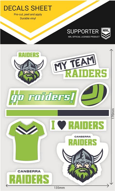 Raiders Mixed Decals Sheet (2020) – FANtastic Stickers