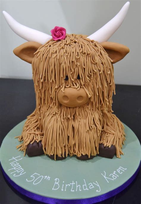 Pin by Cindy Newman on Cakes & Cupcakes in 2020 (With images) | Cow cakes, Highland cow, Cake