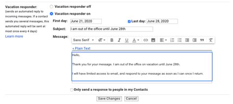 Descubrir 95+ imagen out of the office auto reply examples - Abzlocal.mx