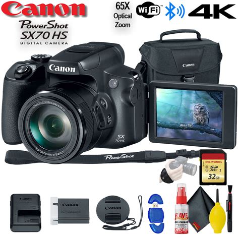 Canon PowerShot SX70 HS Digital Camera - W/ 32GB Memory Card, Bag and More - Walmart.com