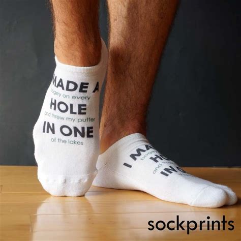 Hole In One Golf Socks - Humorous - Custom Printed Socks Sold by the ...