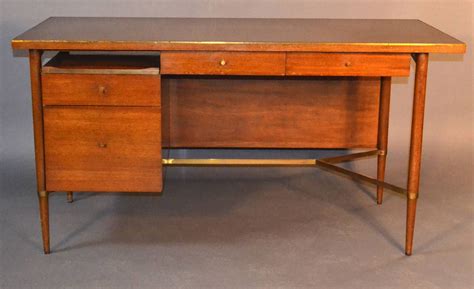 Paul McCobb Desk with Brass Features in Walnut | Furniture, Desk, Paul mccobb