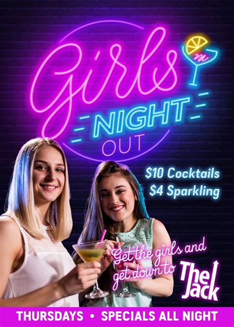 Girls Night Out Poster 2 | The Jack Cairns