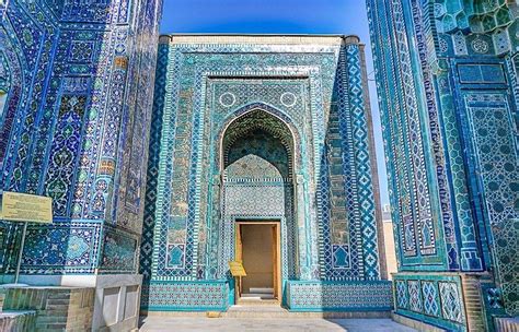 Intricate Blue Tiled Mosque in Samarkand Uzbekistan Traveling to ...