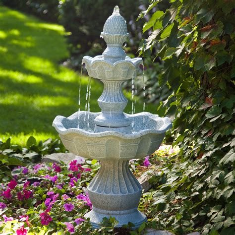 Free photo: Fountain in garden - Fountain, Garden, Plants - Free Download - Jooinn