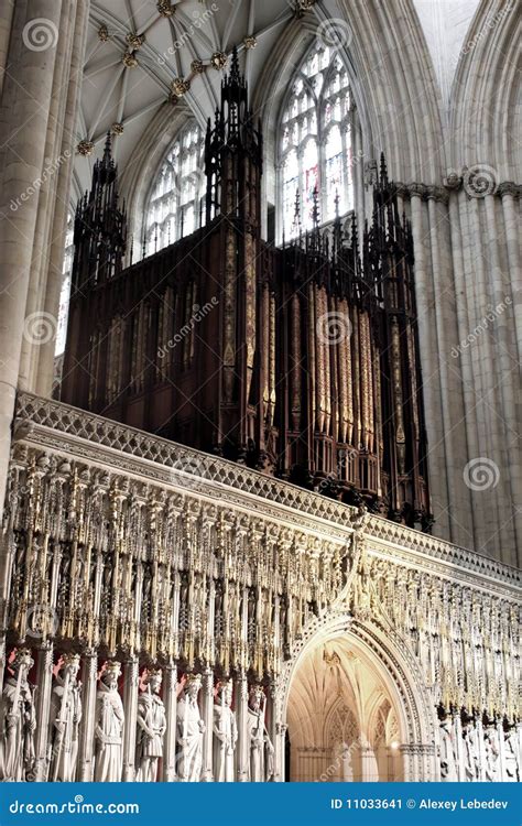 York Minster Organ, UK stock image. Image of anglican - 11033641