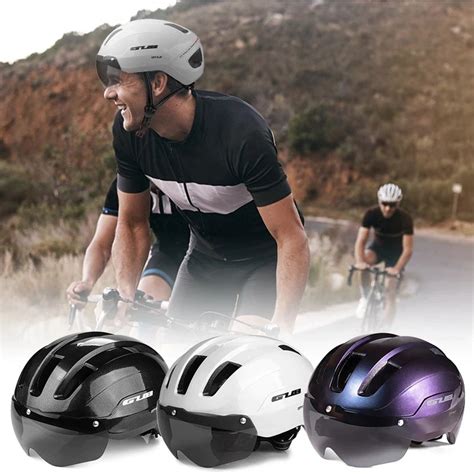 GUB Bike Helmet With goggles Light weight Integrally Molded MTB Bicycle ...