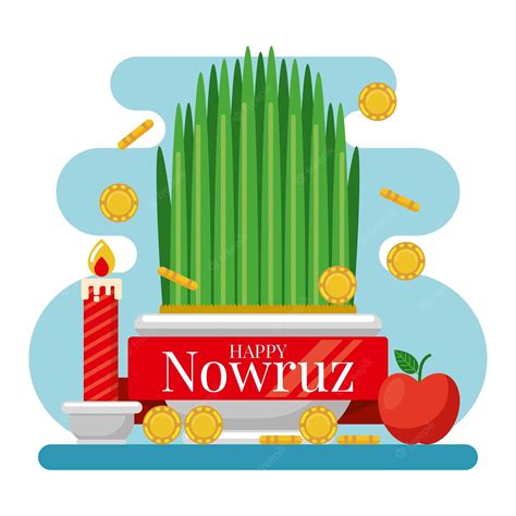 Free Vector | Flat design happy nowruz items