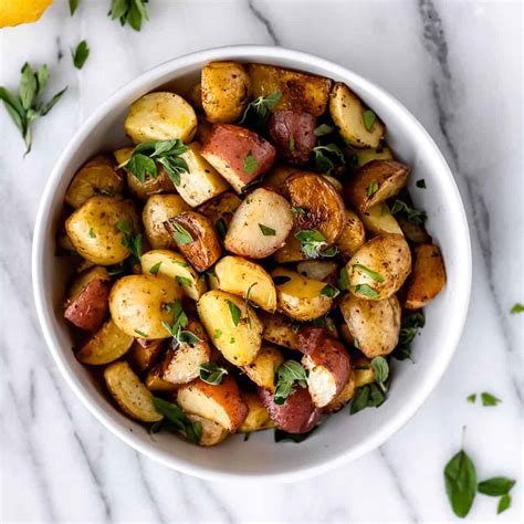 Roasted Greek Potatoes - Delicious Little Bites