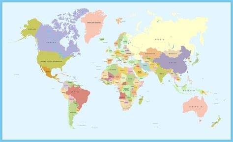 World Map Full Page - 10 Free PDF Printables | Printablee