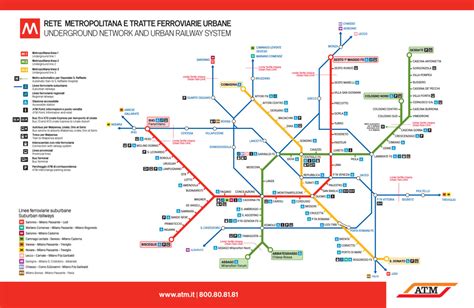 Official Map: Milan Metro and Suburban Rail... - Transit Maps