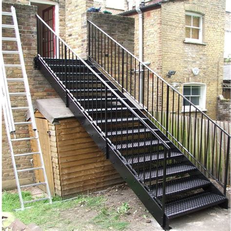 Prefabricated Exterior Stairs Galvanized External Outdoor Stairs Prefab