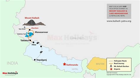 VIP Kailash Mansarovar Yatra Map