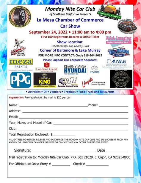 The La Mesa Chamber of Commerce Car Show | Sept 24 — San Diego ...