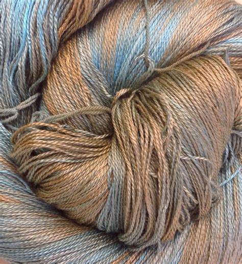 Silk Lace weight yarn, Hand Dyed Spun Silk Yarn, 2ply Knitting Yarn, Weaving Yarn, Crochet Yarn ...