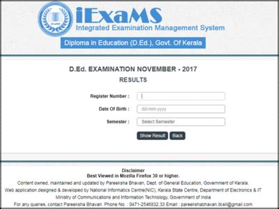 Kerala Pareeksha Bhavan D.Ed 2017: Kerala Pareeksha Bhavan D.Ed 2017 results declared, check ...