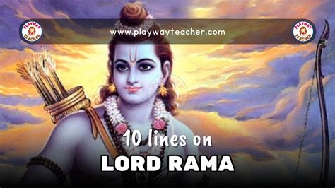 10 Lines On Lord Rama - Playway Teacher