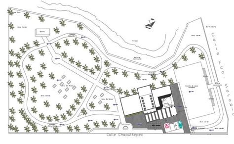 Dog park detail plan layout file - Cadbull