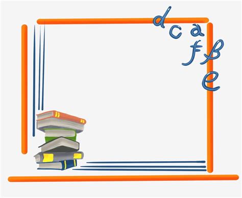 Learning Border PNG Image, Learning Book Border, Book Clipart, Learning ...