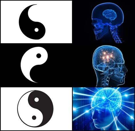 Galaxy Brain Yin Yang Blank Template - Imgflip