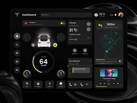 Tesla | Car UI / Dashboard by MDITY Agency on Dribbble