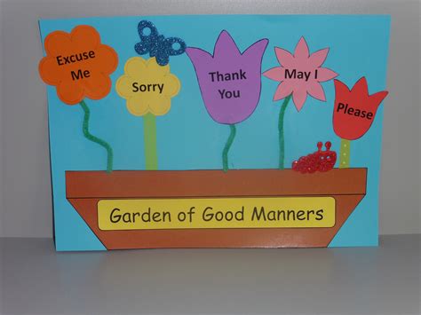 Manners - Toddler Tales - This is a hard theme to put a craft to but I've seen variations o ...