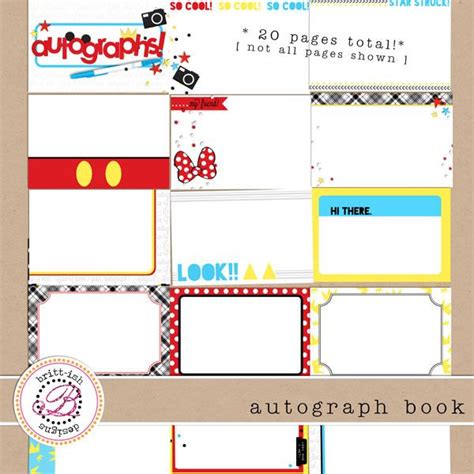 Free Printable Autograph Book Template