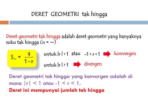 PPT - DERET GEOMETRI TAK HINGGA PowerPoint Presentation, free download - ID:6494575