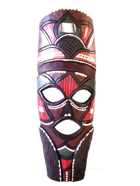 AUTHENTIC AFRICAN ZULU 'SECRET' Carved Wood Tribal Mask | eBay