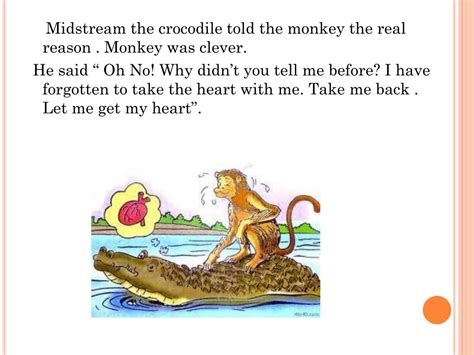 PPT - LESSON -6 The Monkey And the Crocodile PowerPoint Presentation ...