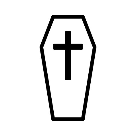 Coffin Outline Vector Art, Icons, and Graphics for Free Download