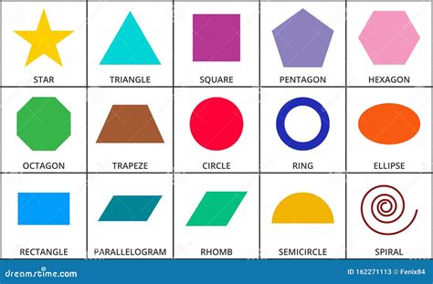 Conjunto De Formas Geométricas Ilustración Vectorial De Las Figuras Geométricas Básicas Aisladas ...