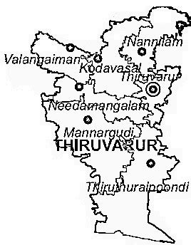 Thiruvarur District | Thiruvarur District Map