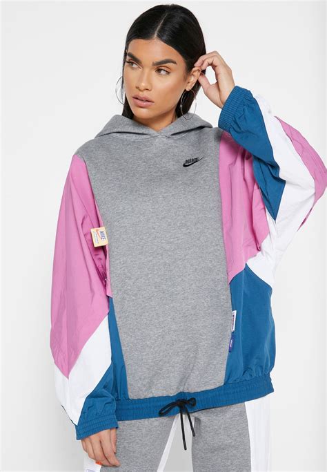 Buy Nike grey NSW Icon Clash Hoodie for Women in MENA, Worldwide